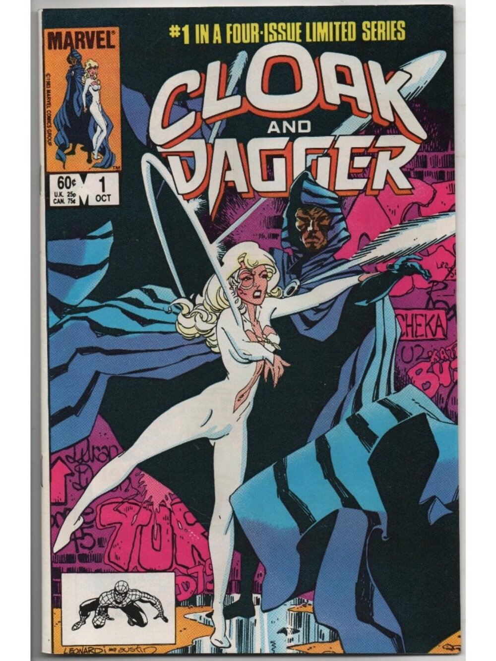 Cloak and Dagger 1 Marvel Comics 1983 VF 8.0  Bubbilicious Insert Variant